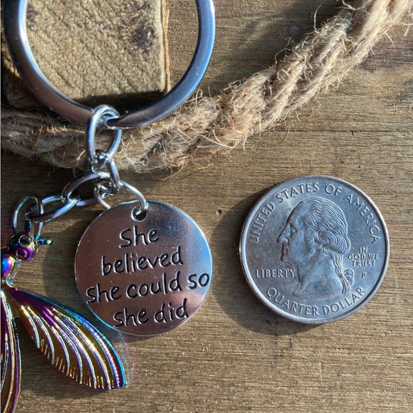 Firefly Keychain Charm Pendant Backpack Bag Charm Velvet Gift Pouch 2 Pieces - Picture 6 of 16